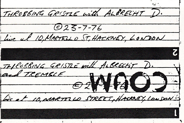 Albrecht/D & Throbbing Gristle - ad-tg-1976-07-30-b