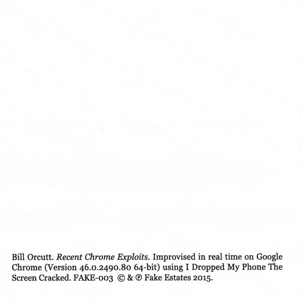 Bill Orcutt - A different view