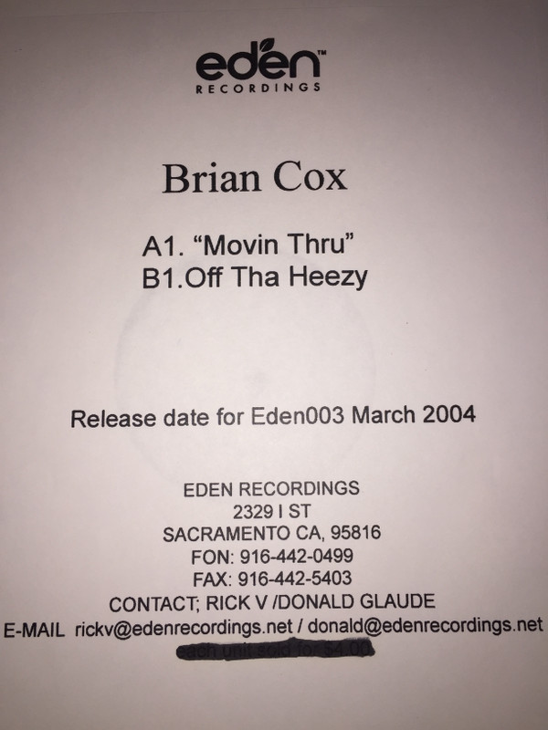 Bryan Cox - Burnt Sun - Radio Edit