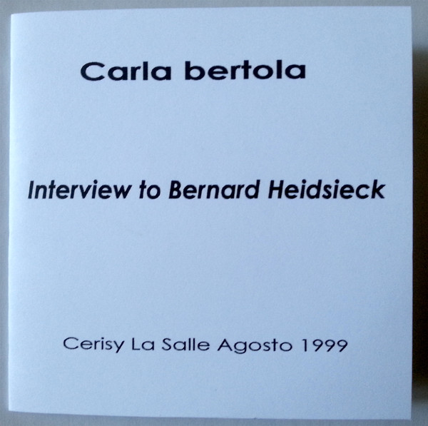 Carla Bertola - Scanning Two