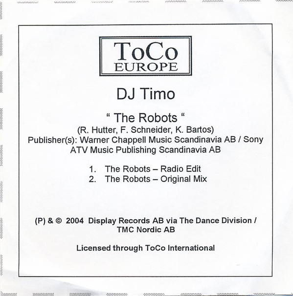 DJ Timo - The Robots (Radio Edit)