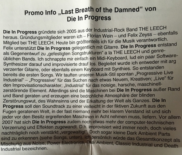Die In Progress - Screaming Fuck