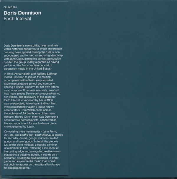 Doris Dennison - Earth Interval: I. Land Form