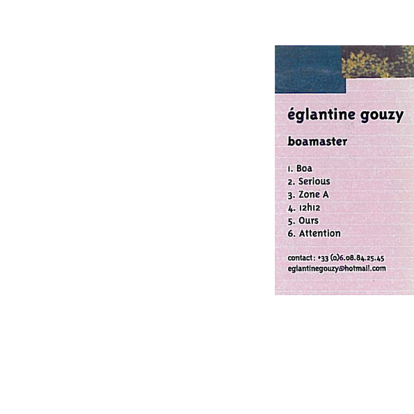 Eglantine Gouzy - boa