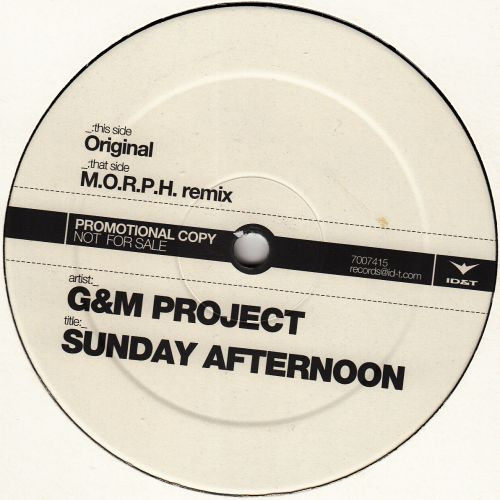 G&M Project - Sunday Afternoon