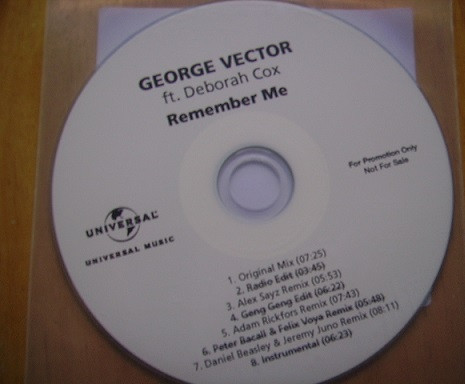 George Vector - Remember Me (From The Ghetto) - Radio Edit