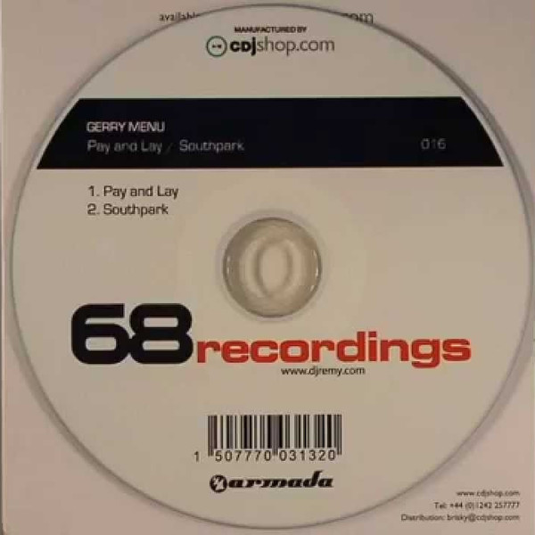 Gerry Menu - Pay & Lay