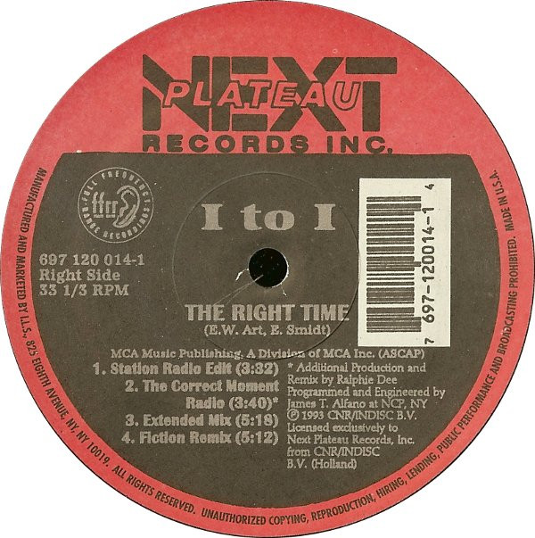 I to I - The Right Time (Fiction Mix)