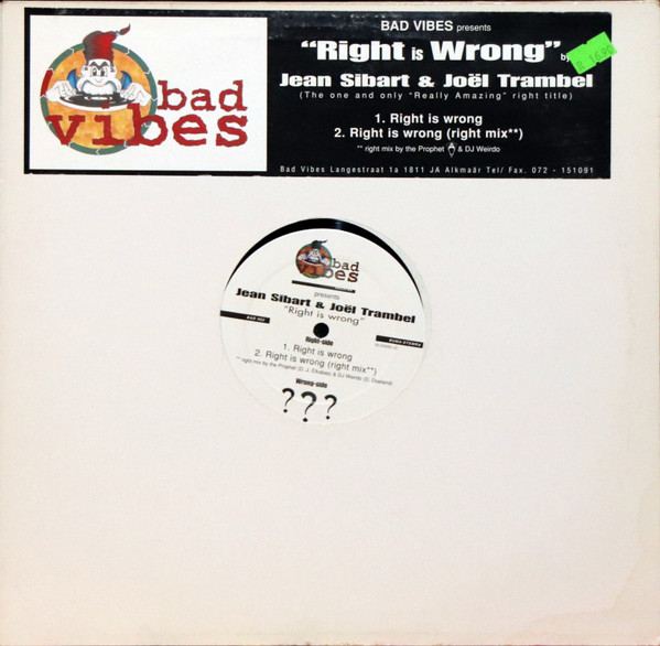 Jean Sibart & Joel Trambel - Right Is Wrong (Right Mix)