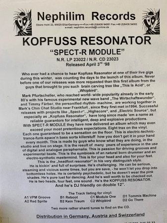 Kopfuss Resonator - Timelog