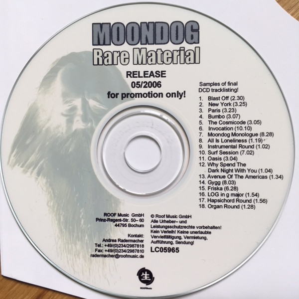 Moondog - Bird's Lament