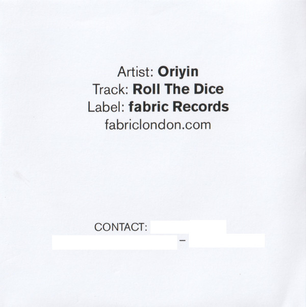 Oriyin - Roll The Dice