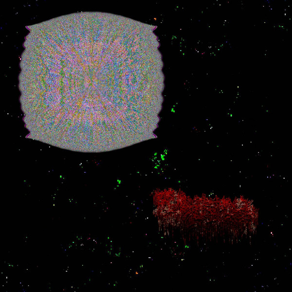 Piezoluminescence - landslide