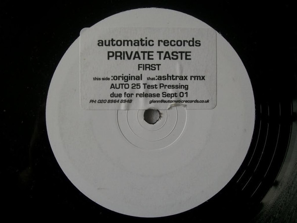 Private Taste - First (Ashtrax Ambient Mix)