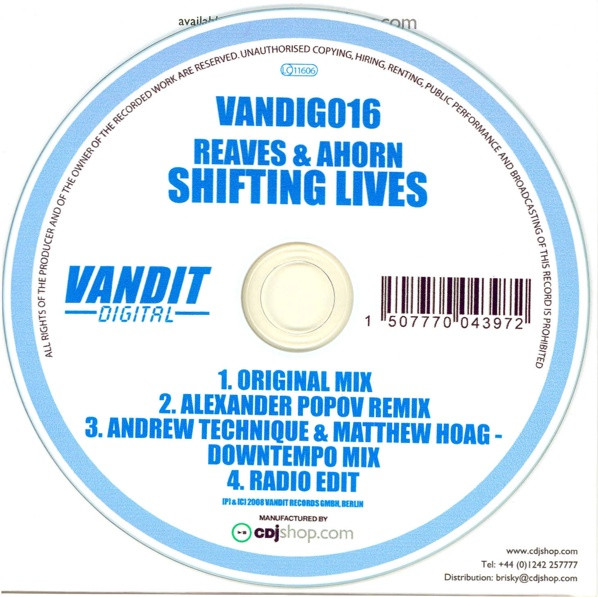 Reaves & Ahorn - Shifting Lives (Original Mix)