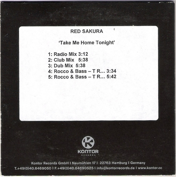 Red Sakura - Take Me Home Tonight-Repack