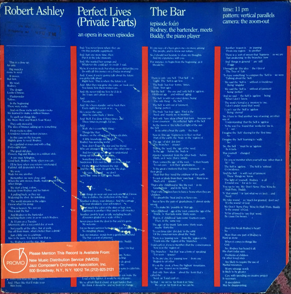 Robert Ashley - The Park