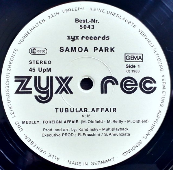 Samoa Park - Tubular Affair