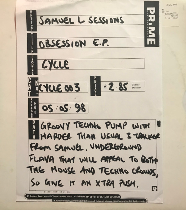 Samuel L Session - Can You Relate - Main Mix