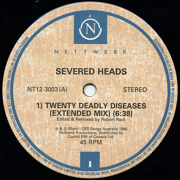 Severed Heads - Lamborghini - Petrol April 1982