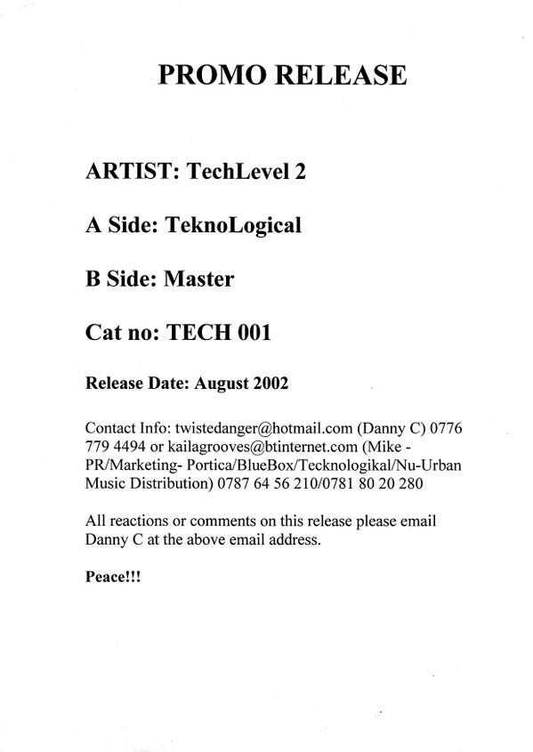 Tech Level 2 - Whowanseekwar