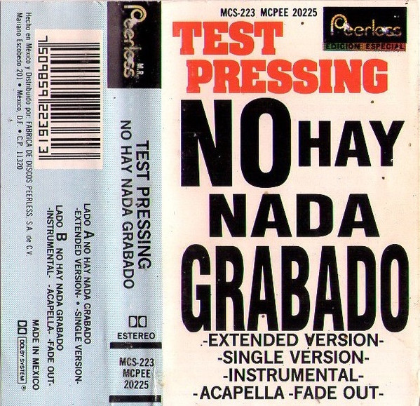 Test Pressing - Novdet