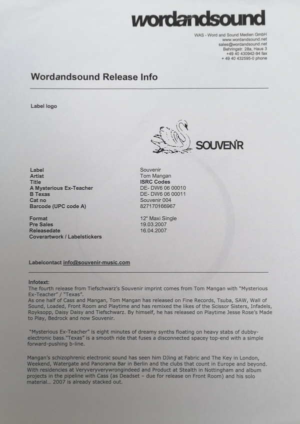 Tom Mangan - Chutney (Size 9 Reinterpretation)