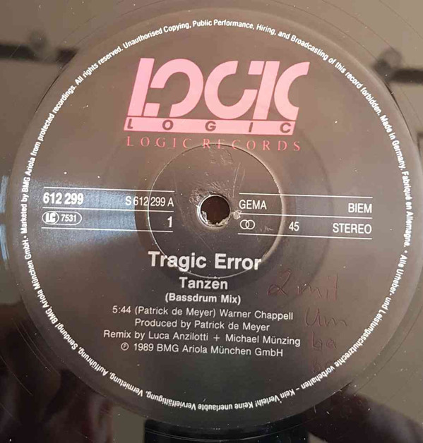 Tragic Error - Tanzen