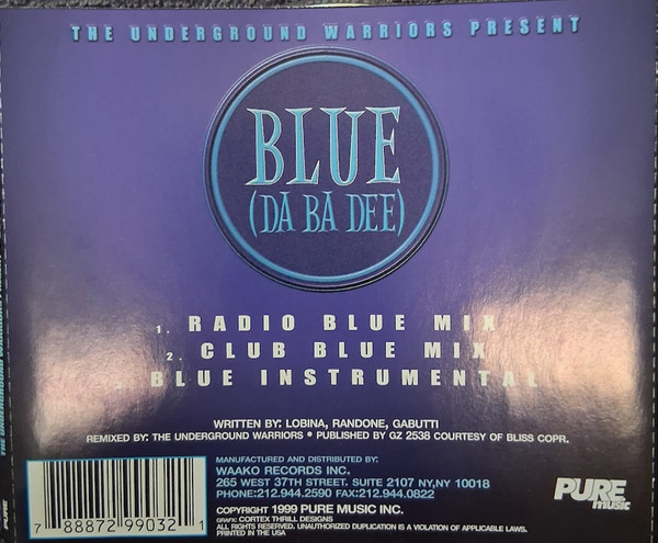 Underground Warriors - Blue