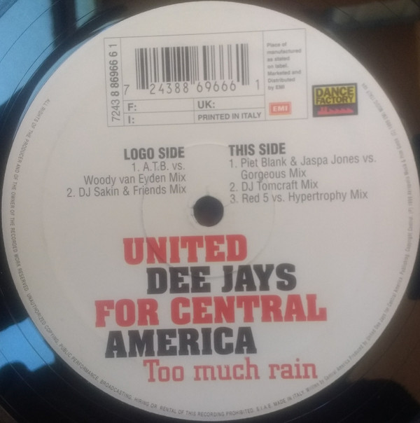 United Deejays for Central America - Too Much Rain - ATB vs. Woody van Eyden Mix